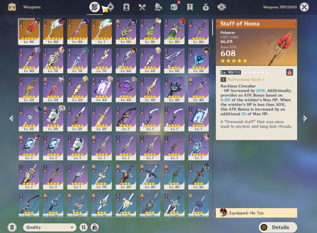 Genshin Impact Accounts ASIA|AR56|5Limited+4(*5Weapon)|Chasca,Kinich,HuTao image 12