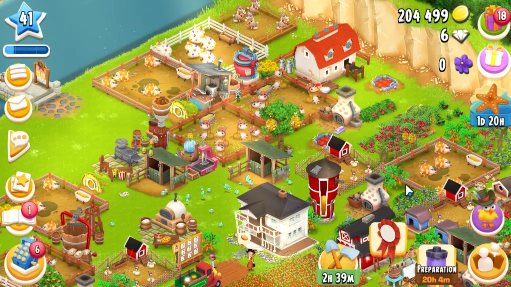 Hay Day Accounts Level 41 | Barn Storage 1100 + Silo Storage 625 | 204k Coins, 6 Diamonds |CN ON|Log Supercell ID|Take 1
