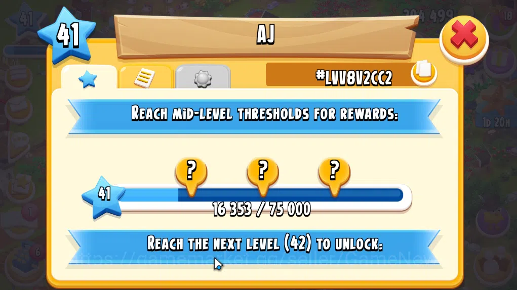 Hay Day Accounts Level 41 | Barn Storage 1100 + Silo Storage 625 | 204k Coins, 6 Diamonds |CN ON|Log Supercell ID|Take 10