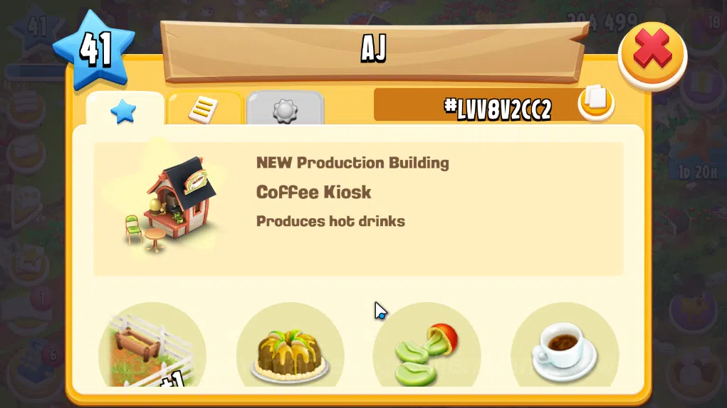 Hay Day Accounts Level 41 | Barn Storage 1100 + Silo Storage 625 | 204k Coins, 6 Diamonds |CN ON|Log Supercell ID|Take 11