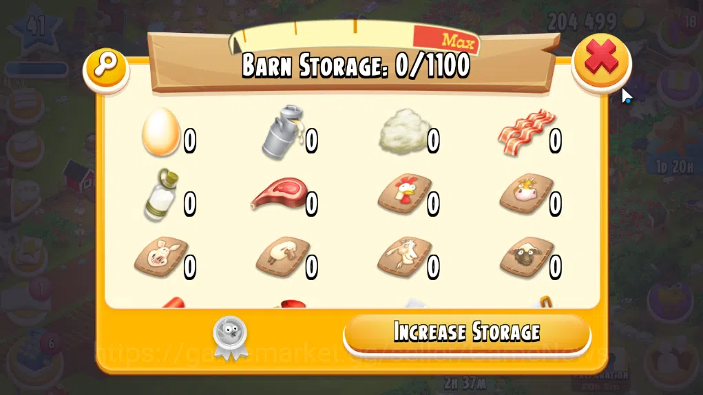 Hay Day Accounts Level 41 | Barn Storage 1100 + Silo Storage 625 | 204k Coins, 6 Diamonds |CN ON|Log Supercell ID|Take 7