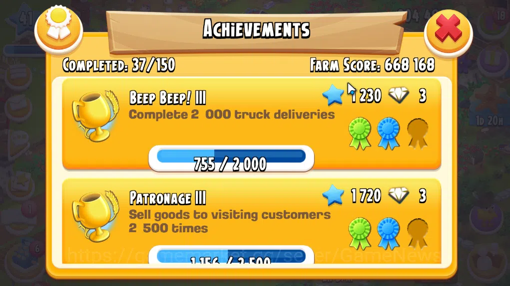 Hay Day Accounts Level 41 | Barn Storage 1100 + Silo Storage 625 | 204k Coins, 6 Diamonds |CN ON|Log Supercell ID|Take 9