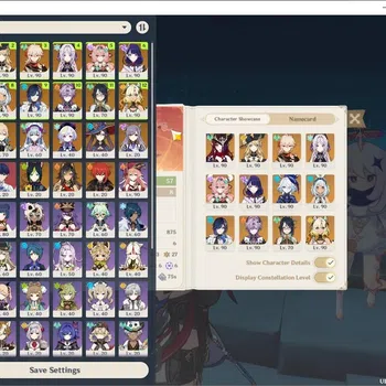 Genshin Impact Accounts Others ASIA|AR 57|Pream Varesa|12 Limited + 5(*5Weapon)|(Chasca C2,Raiden