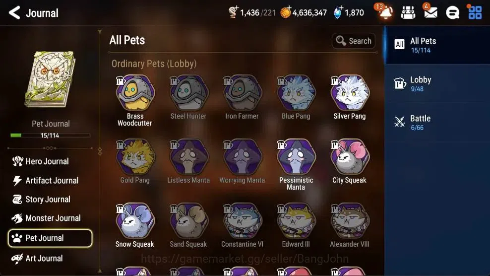 Epic Seven Accounts Starter Global Unverif | 2 ML(LOTScales,AVildred)|PoH+Bless ON|SS 1.8K|Gold 4.6M|Stigma 37K| |Log 8