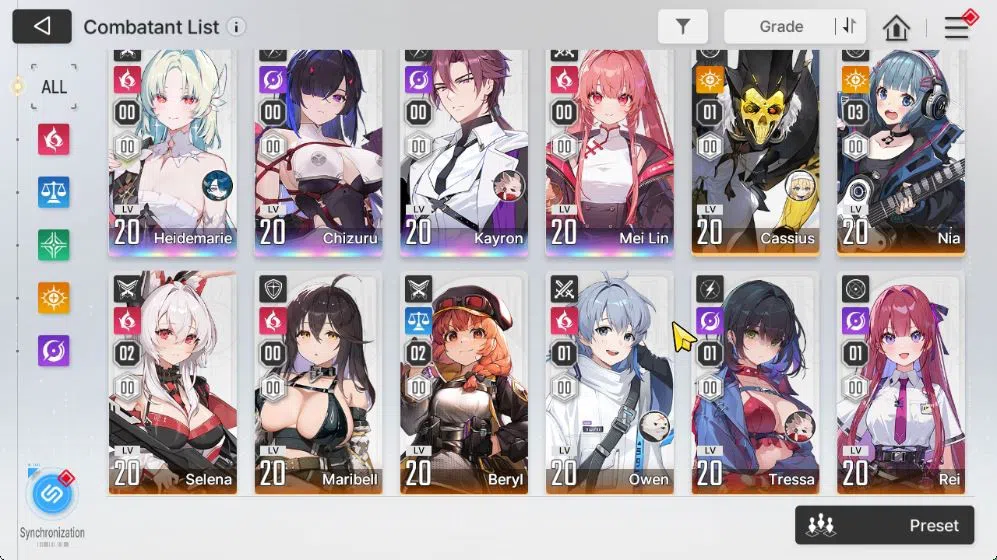 Chaos Zero Nightmare Accounts GLOBAL Lv40|4 SSR[Heidemarie+Sign,Chizuru,Mei Lin, image 3