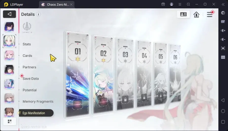 Chaos Zero Nightmare Accounts ASIA | Lv.58| 18 SSR ChizuruEM1,HeidemarieEM2,RitaEM3,SerenielEM4,YukiEM1,HugoEM1,Mei LinEM1 17