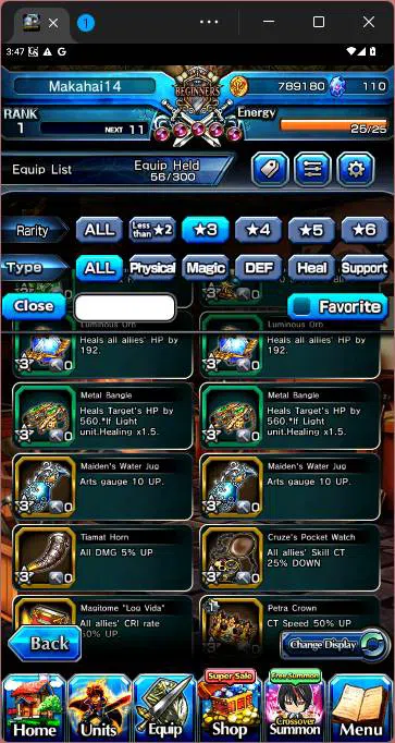 Grand Summoners Accounts Others GLOBAL|7 Ascend|Touma Kamijo,Miyu,Illya,SS Liza,Diablo,Long,Charlote,etc|check SS|GS166B 10