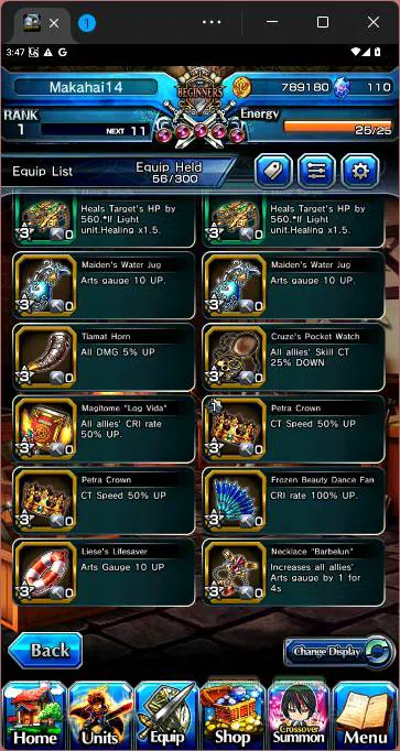 Grand Summoners Accounts Others GLOBAL|7 Ascend|Touma Kamijo,Miyu,Illya,SS Liza,Diablo,Long,Charlote,etc|check SS|GS166B 11