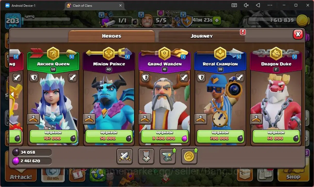 Clash of Clans Accounts Global |TH18–BH10|LVL 203|HH 12|BK52,AQ58,MP41,GW4 image 10
