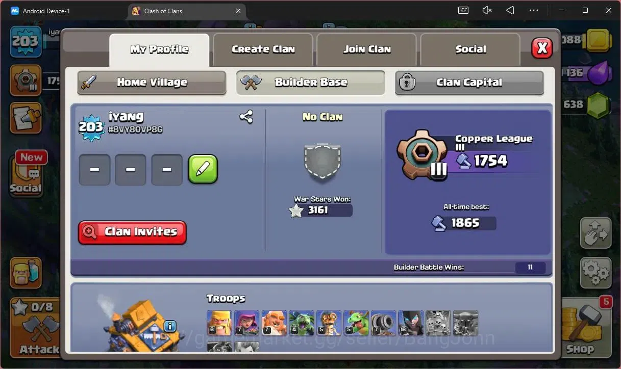 Clash of Clans Accounts Global |TH18–BH10|LVL 203|HH 12|BK52,AQ58,MP41,GW4 image 20