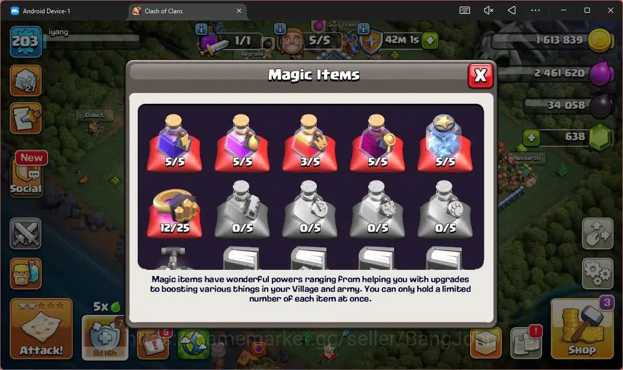 Clash of Clans Accounts Global |TH18–BH10|LVL 203|HH 12|BK52,AQ58,MP41,GW4 image 5