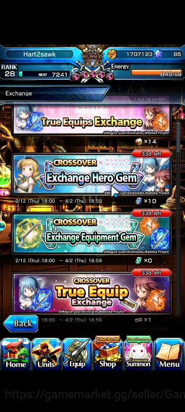 Grand Summoners Accounts Global|Rank 28|Starter|4 Ascend|Shirou Emiya,Chloe image 7