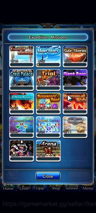 Grand Summoners Accounts Global|Rank 28|Starter|4 Ascend|Shirou Emiya,Chloe image 8