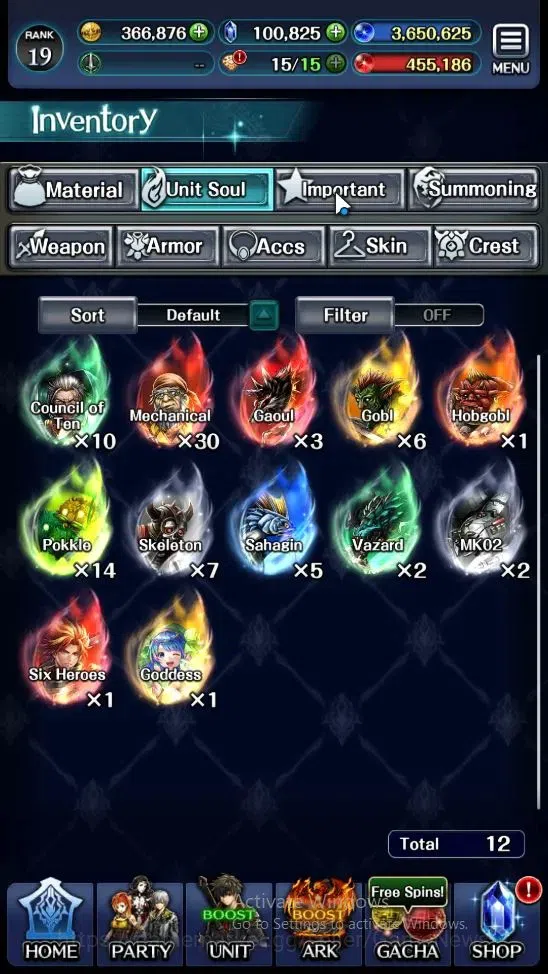 Last Cloudia Accounts Mid‑Game GLOBAL|Rank 19|100k Crystal|Collab BraveFrontier (G Tilith,FG Vargas)+(G Lilaha,Famille,Kanon 10