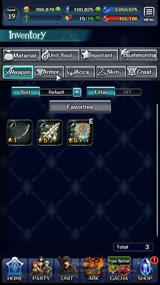 Last Cloudia Accounts Mid‑Game GLOBAL|Rank 19|100k Crystal|Collab BraveFrontier (G Tilith,FG Vargas)+(G Lilaha,Famille,Kanon 13