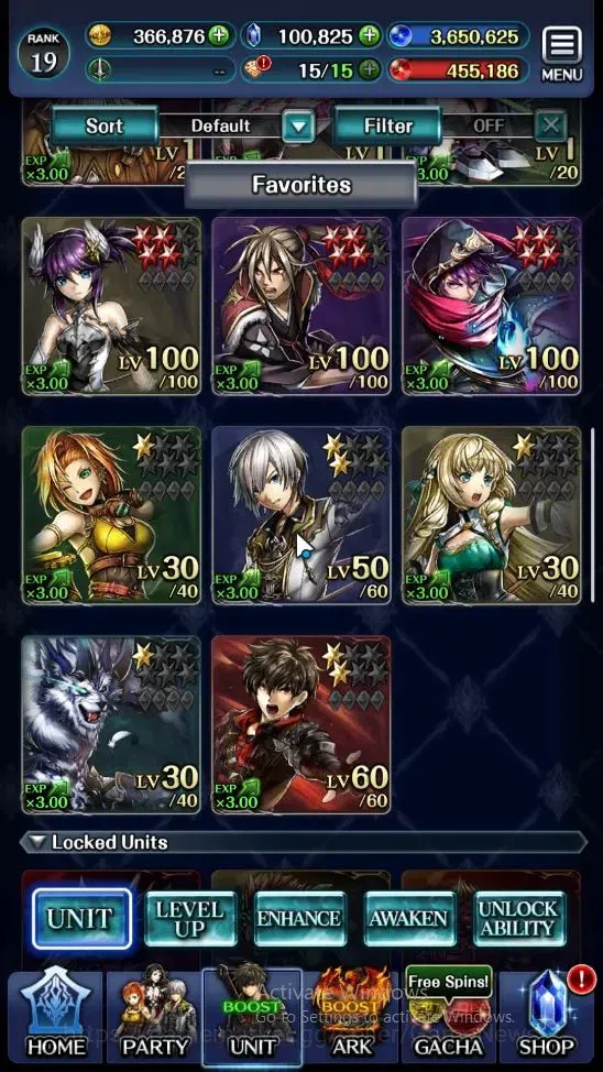 Last Cloudia Accounts Mid‑Game GLOBAL|Rank 19|100k Crystal|Collab BraveFrontier (G Tilith,FG Vargas)+(G Lilaha,Famille,Kanon 2