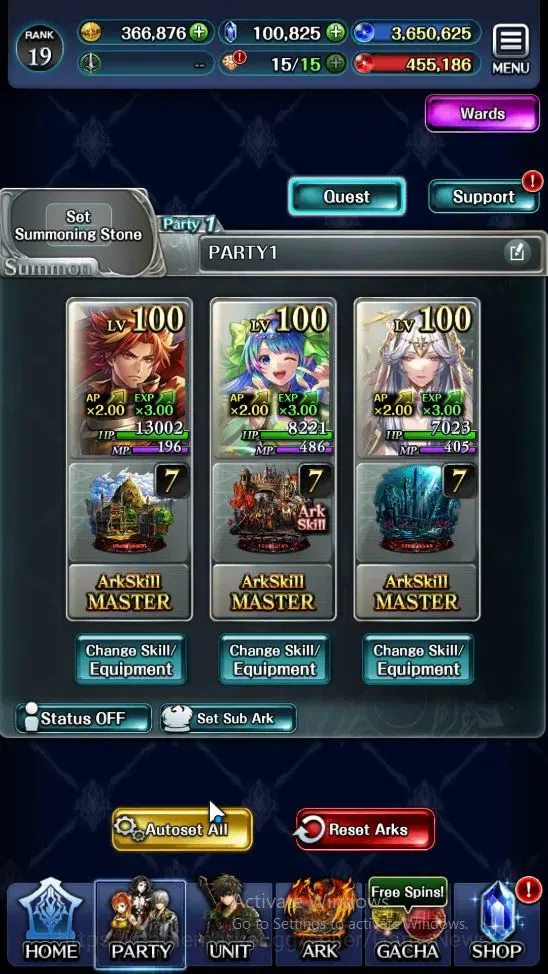 Last Cloudia Accounts Mid‑Game GLOBAL|Rank 19|100k Crystal|Collab BraveFrontier (G Tilith,FG Vargas)+(G Lilaha,Famille,Kanon 5