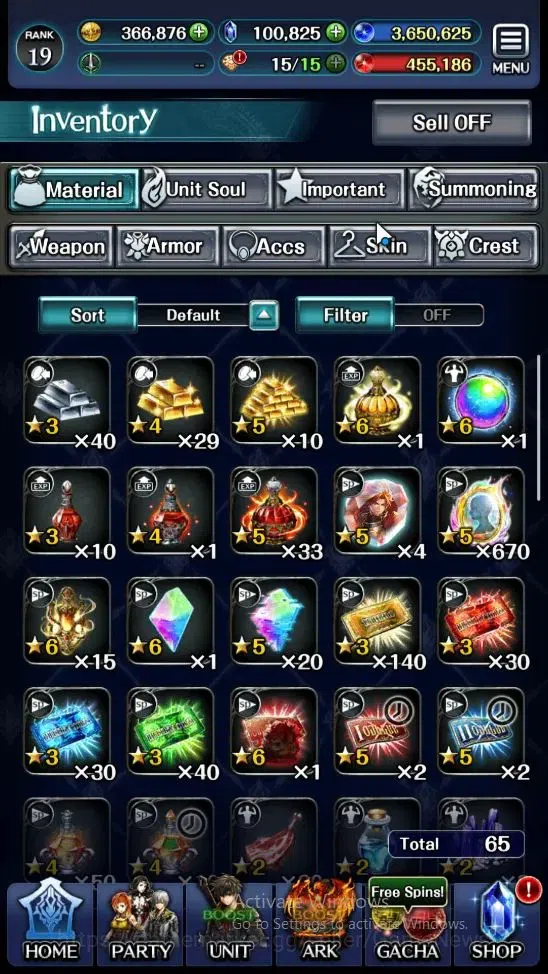 Last Cloudia Accounts Mid‑Game GLOBAL|Rank 19|100k Crystal|Collab BraveFrontier (G Tilith,FG Vargas)+(G Lilaha,Famille,Kanon 9