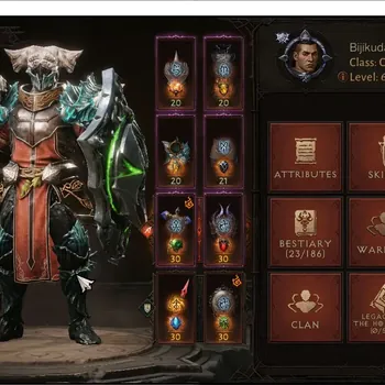 Diablo Immortal Accounts High-End EU-Kesor | Lv.60 (1645)Crusader-Vanquiser | CR 61174 | Reso 480 | Inferno XIV|3 Familiar
