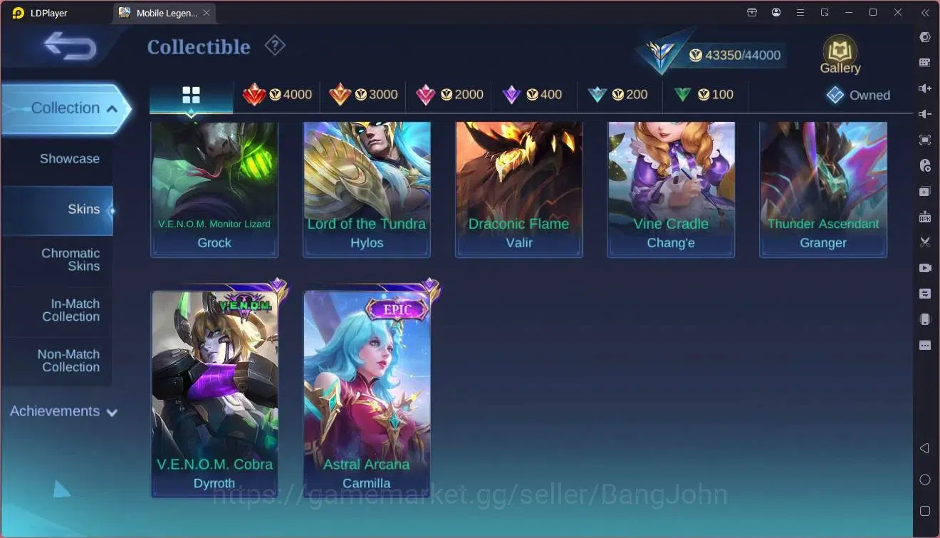 Mobile Legends: Bang Bang Accounts Global|Hero 95|Skin 171|Expert|Prime Granger|KOF K image 10