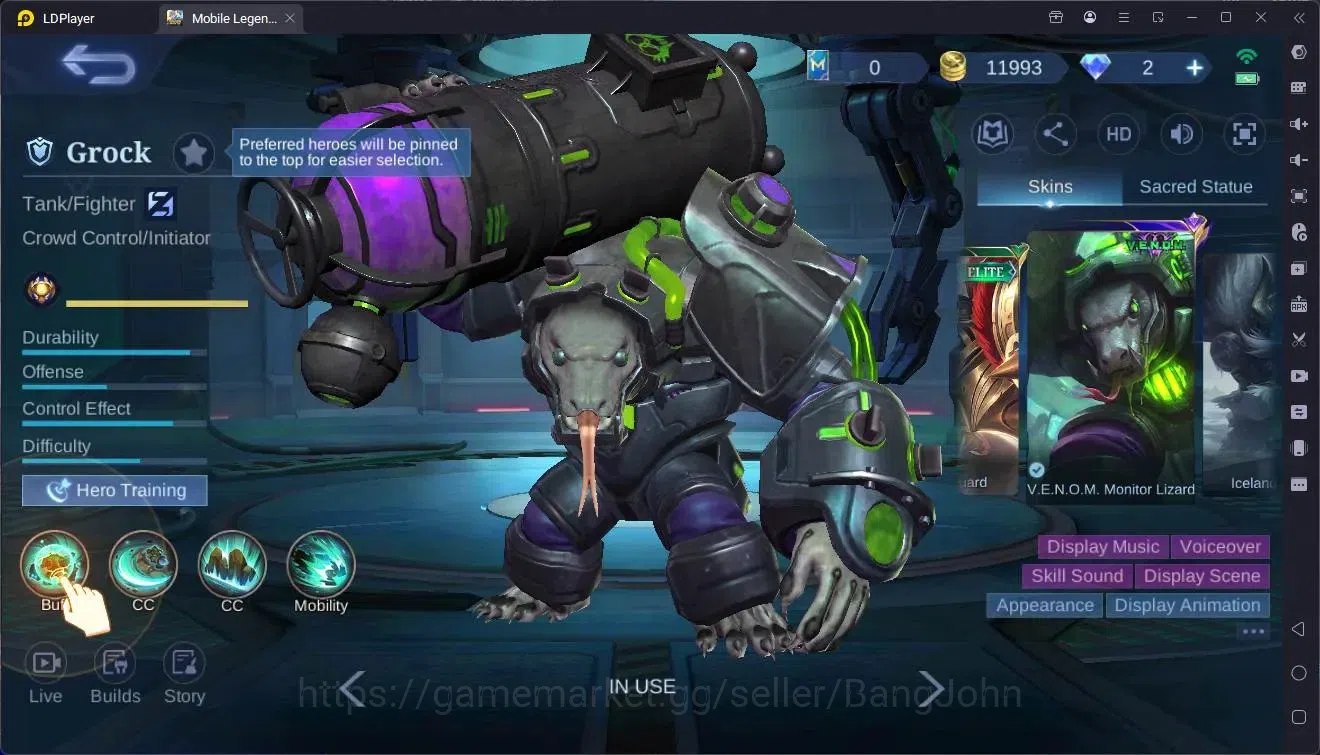 Mobile Legends: Bang Bang Accounts Global|Hero 95|Skin 171|Expert|Prime Granger|KOF K image 2