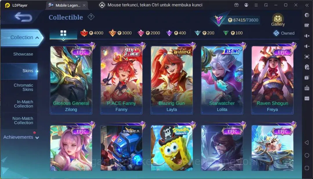 Mobile Legends: Bang Bang Accounts Global |Hero 132|Skin 314|Renowned|KOF Karina|CC N image 10