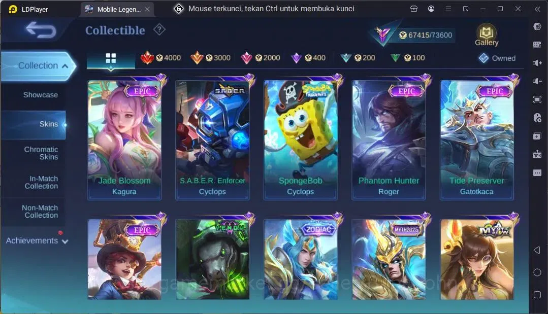 Mobile Legends: Bang Bang Accounts Global |Hero 132|Skin 314|Renowned|KOF Karina|CC N image 11