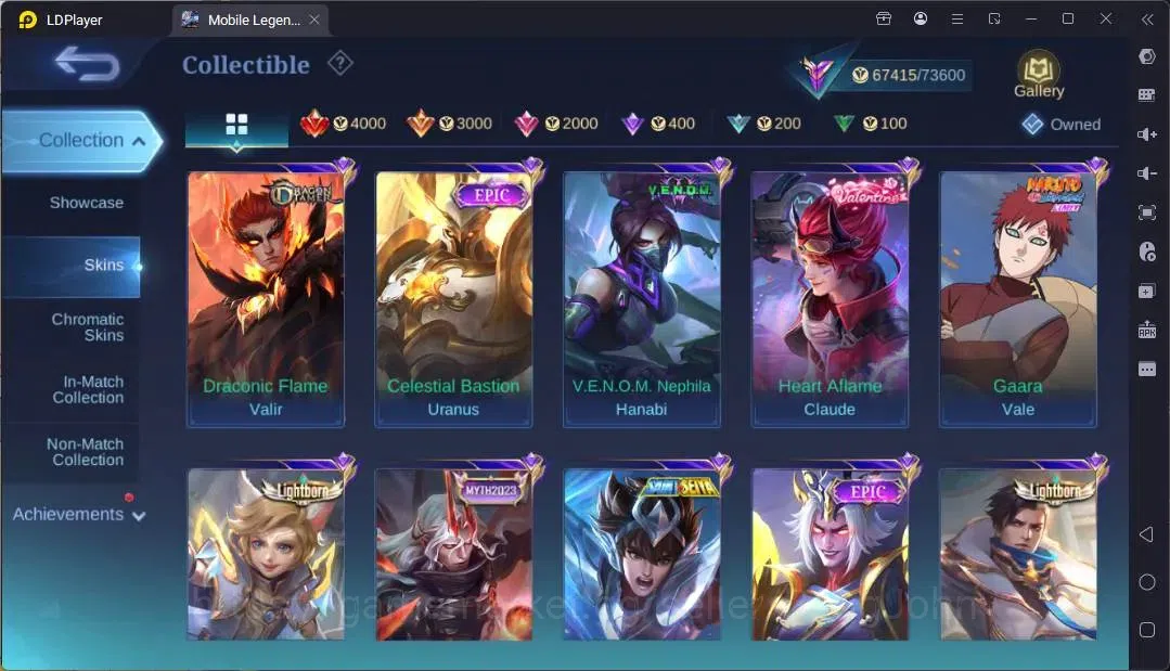 Mobile Legends: Bang Bang Accounts Global |Hero 132|Skin 314|Renowned|KOF Karina|CC N image 13