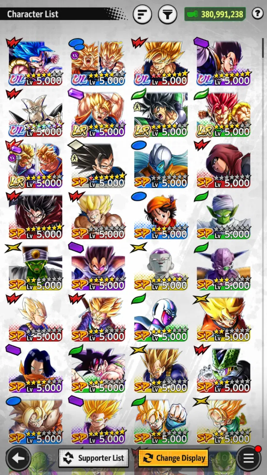 Dragon Ball Legends Accounts High-End Android | Lvl 157|380M Total Power|820 CC|4 LR|5 UL|LR SSGShallet,Broly: Fury,Super 18