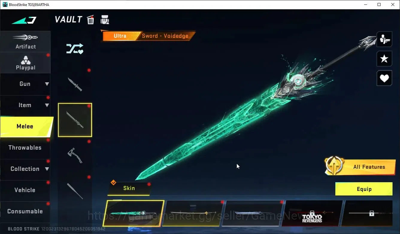 Blood Strike Accounts ASIA|ETERNAL Lv3 AK47,DeAgle+MELEE BFknife,Sword,C image 11