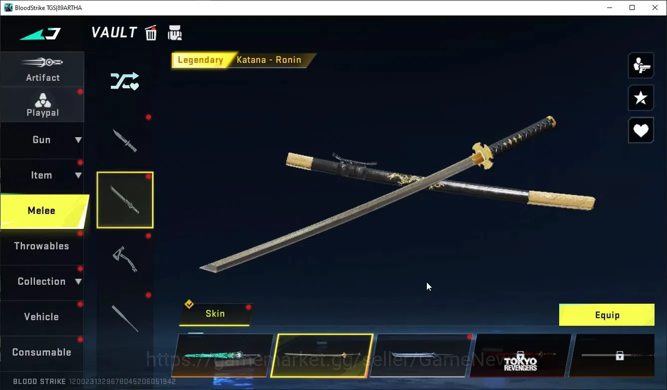 Blood Strike Accounts ASIA|ETERNAL Lv3 AK47,DeAgle+MELEE BFknife,Sword,C image 12