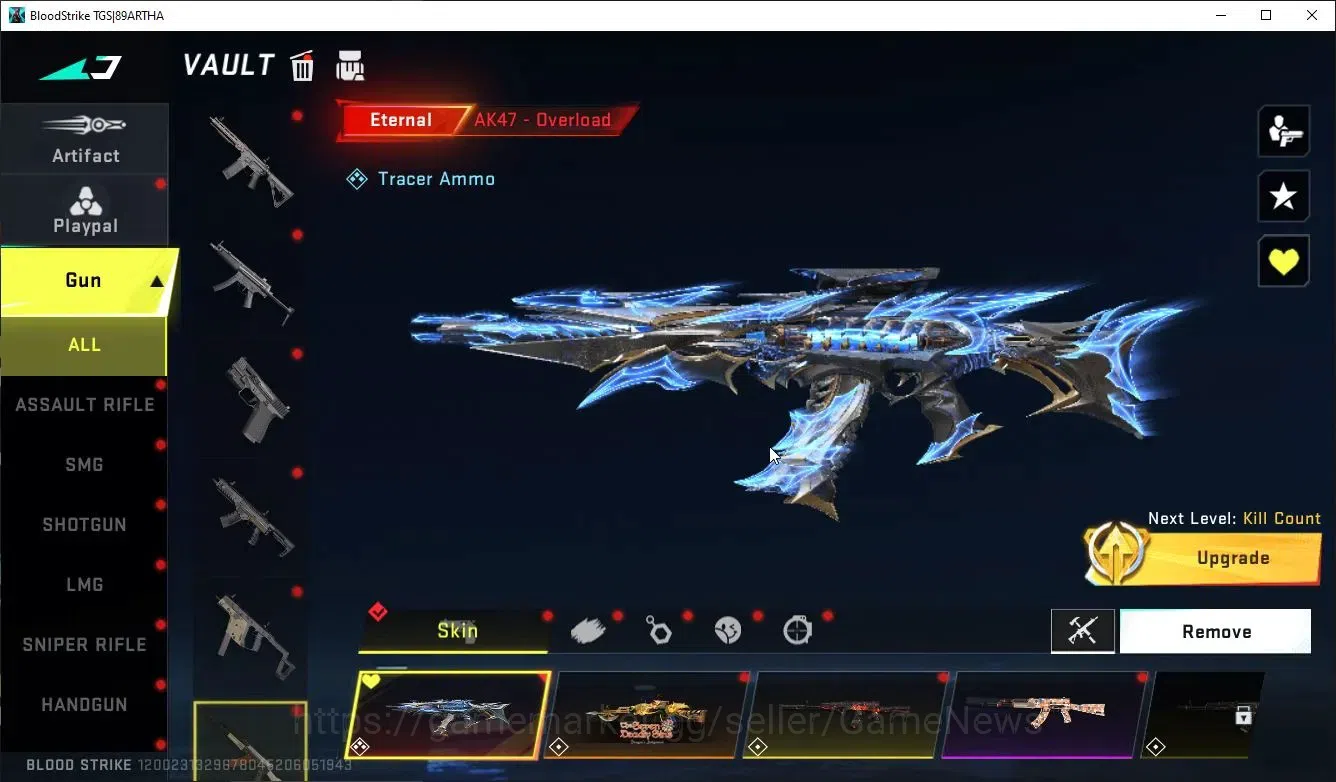 Blood Strike Accounts ASIA|ETERNAL Lv3 AK47,DeAgle+MELEE BFknife,Sword,C image 13