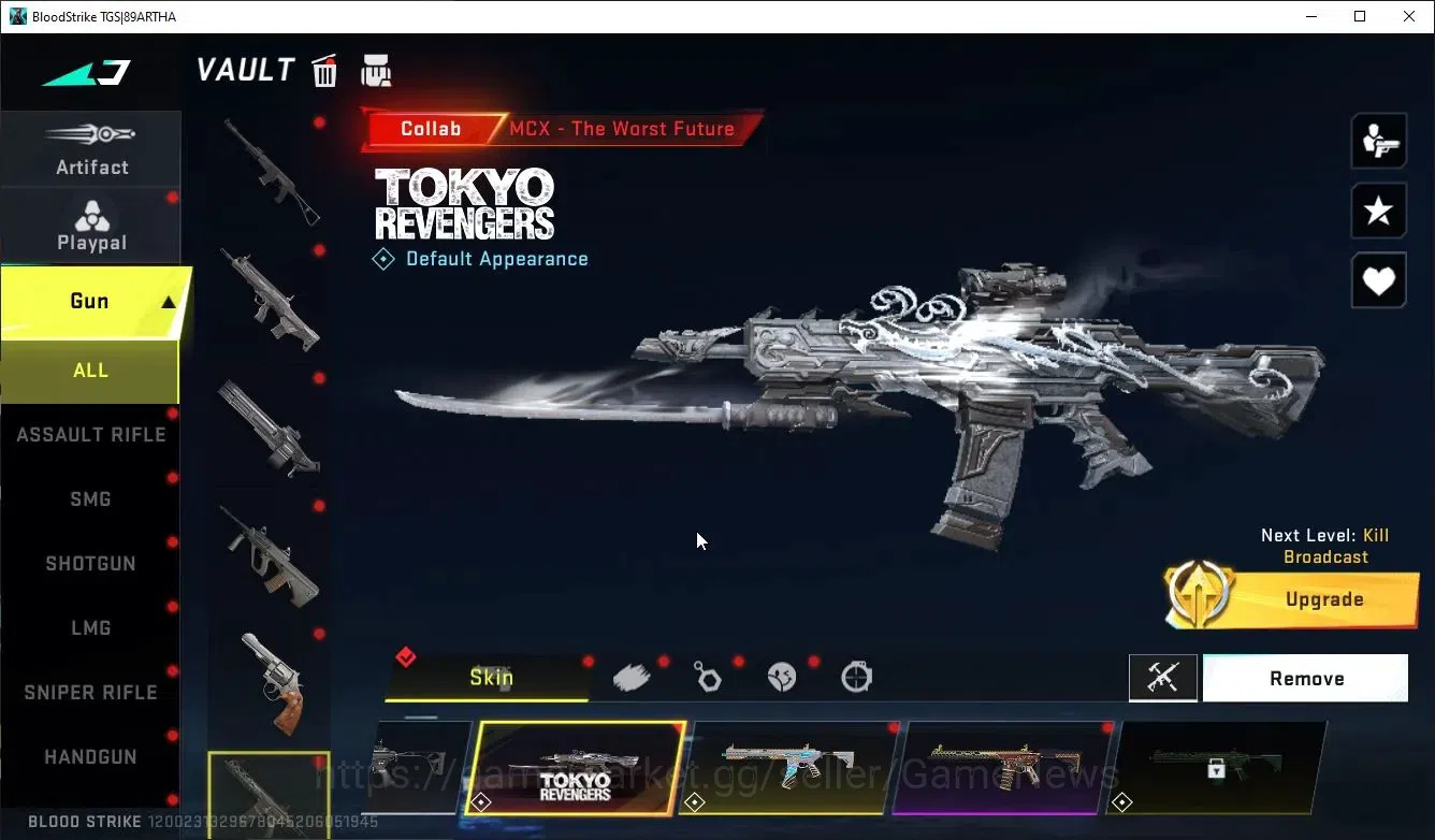 Blood Strike Accounts ASIA|ETERNAL Lv3 AK47,DeAgle+MELEE BFknife,Sword,C image 16