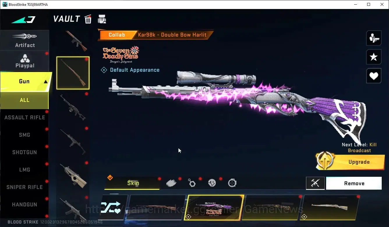 Blood Strike Accounts ASIA|ETERNAL Lv3 AK47,DeAgle+MELEE BFknife,Sword,C image 19