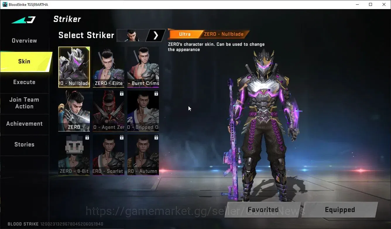 Blood Strike Accounts ASIA|ETERNAL Lv3 AK47,DeAgle+MELEE BFknife,Sword,C image 3