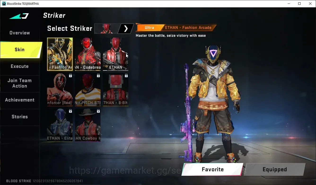 Blood Strike Accounts ASIA|ETERNAL Lv3 AK47,DeAgle+MELEE BFknife,Sword,C image 7
