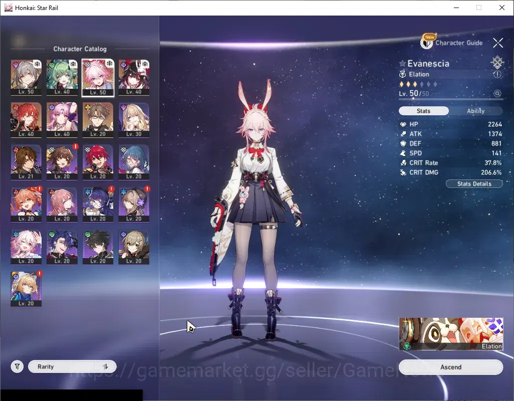 Honkai Star Rail Accounts Asia|TL 36|4 Limited|Evanescia,Sparkle,Huohuo,Fu X image 4