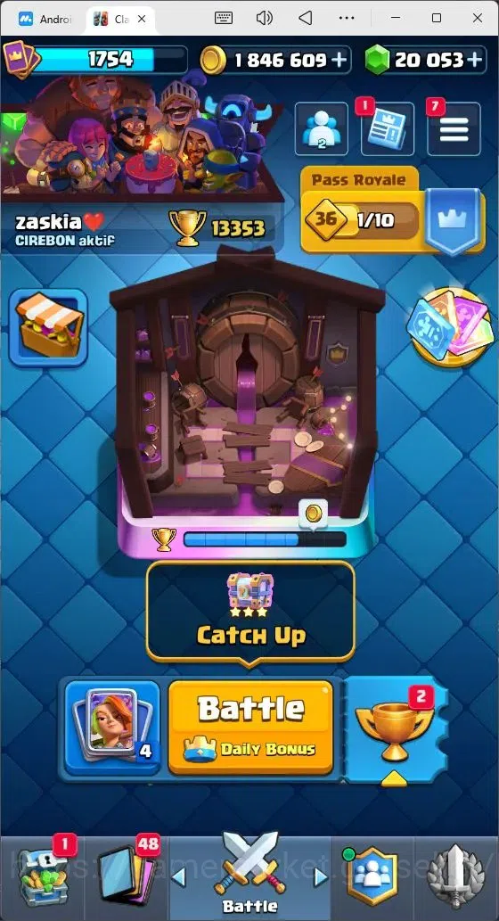 Clash Royale Accounts Mobile |Trophy 13353|21 Max Cards level|23 EVO Car image 1