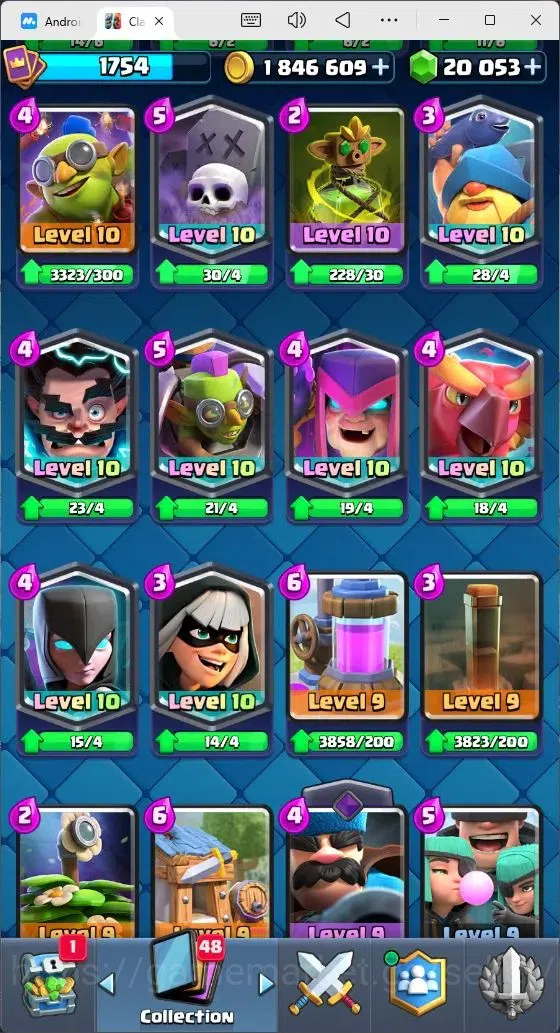 Clash Royale Accounts Mobile |Trophy 13353|21 Max Cards level|23 EVO Car image 11