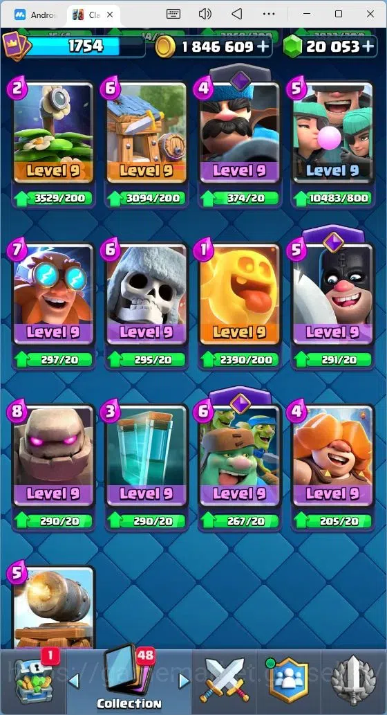 Clash Royale Accounts Mobile |Trophy 13353|21 Max Cards level|23 EVO Car image 12