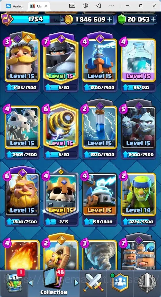 Clash Royale Accounts Mobile |Trophy 13353|21 Max Cards level|23 EVO Car image 5