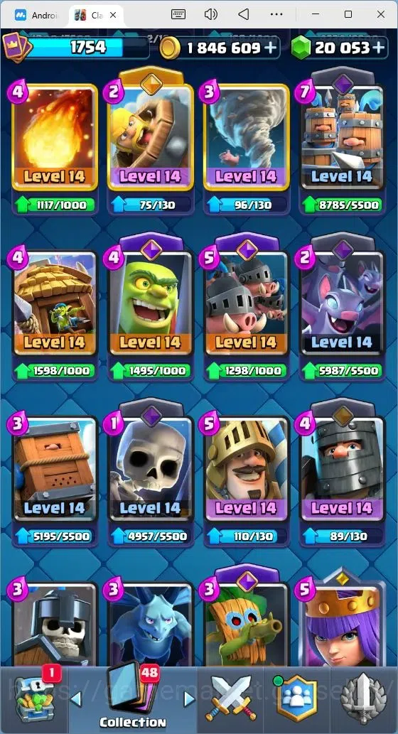 Clash Royale Accounts Mobile |Trophy 13353|21 Max Cards level|23 EVO Car image 6