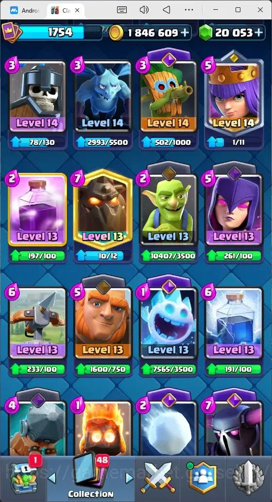 Clash Royale Accounts Mobile |Trophy 13353|21 Max Cards level|23 EVO Car image 7