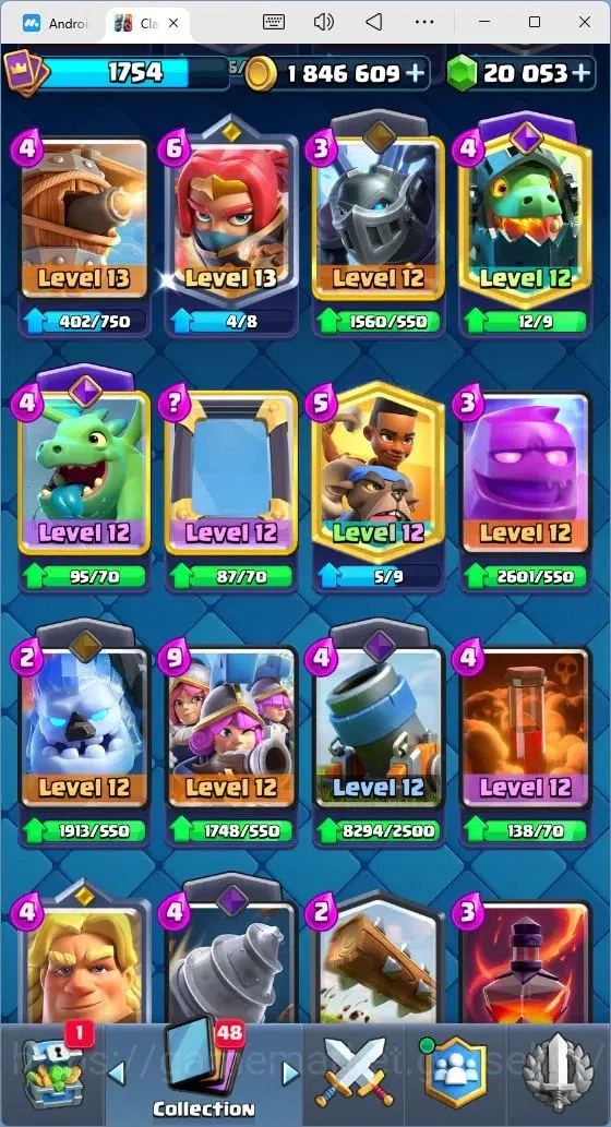 Clash Royale Accounts Mobile |Trophy 13353|21 Max Cards level|23 EVO Car image 9