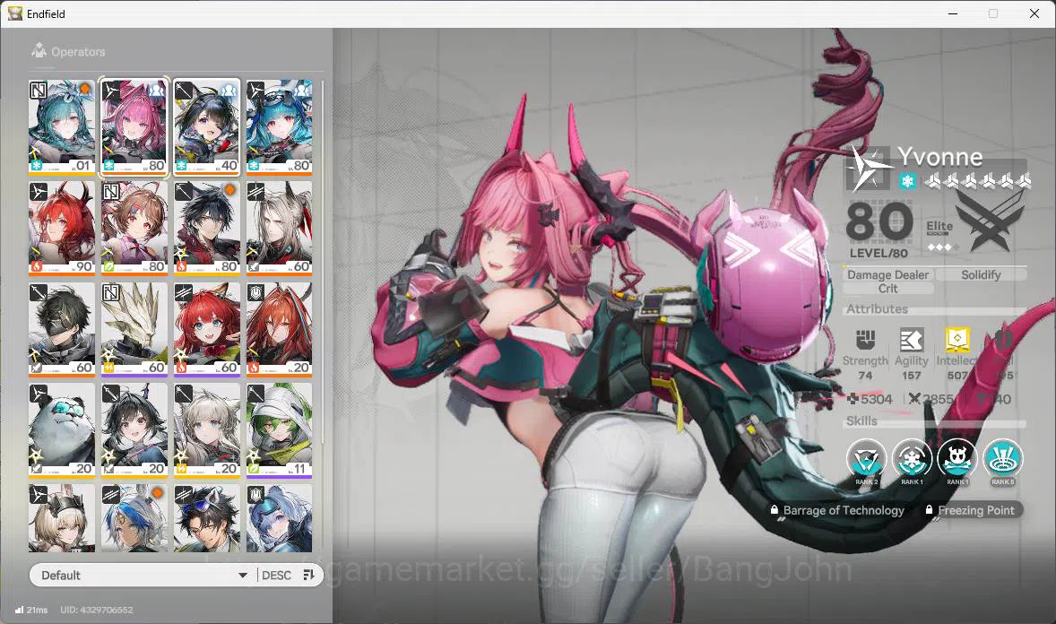 Arknights: Endfield Accounts ASIA |Lv 54|3 limit|Laevatain+sign,Yvonne+sign,Tan image 16