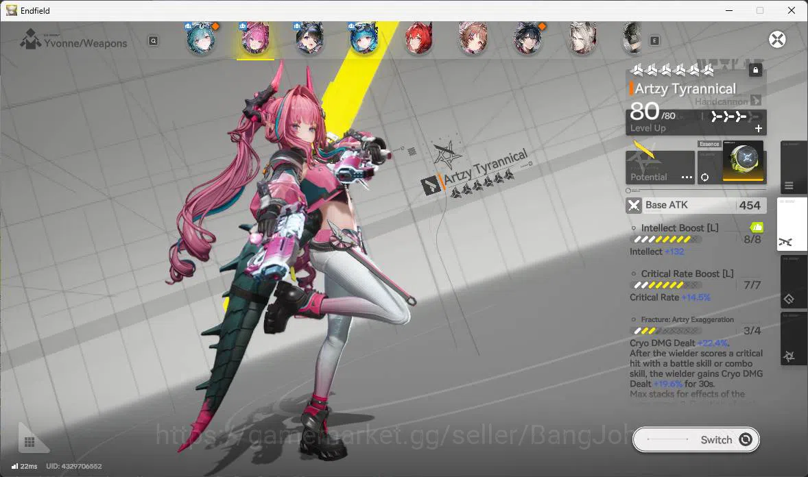 Arknights: Endfield Accounts ASIA |Lv 54|3 limit|Laevatain+sign,Yvonne+sign,Tan image 3