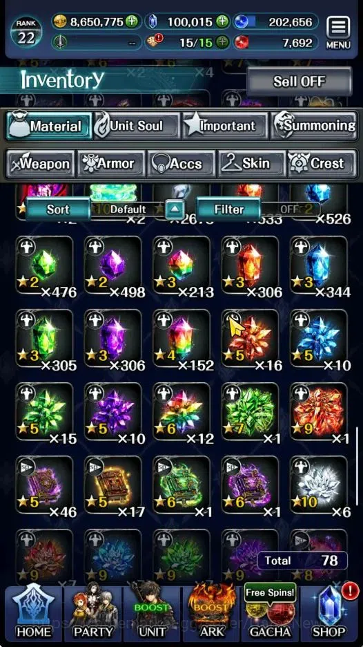 Last Cloudia Accounts GLOBAL|Rank 22|100K Crystal|Collab Brave Frontier  image 10