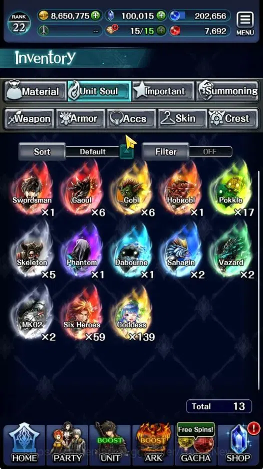 Last Cloudia Accounts GLOBAL|Rank 22|100K Crystal|Collab Brave Frontier  image 11