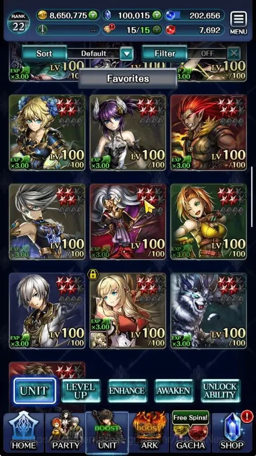Last Cloudia Accounts GLOBAL|Rank 22|100K Crystal|Collab Brave Frontier  image 2