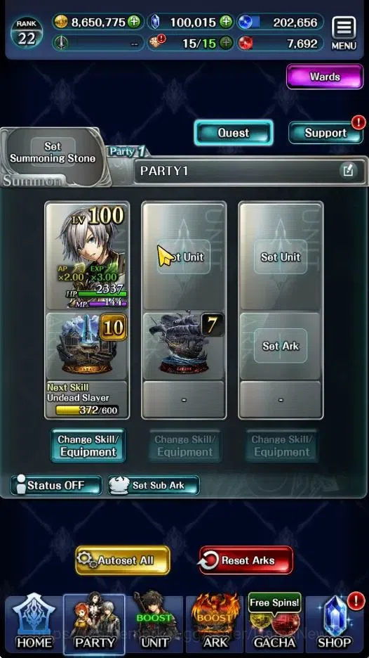 Last Cloudia Accounts GLOBAL|Rank 22|100K Crystal|Collab Brave Frontier  image 5